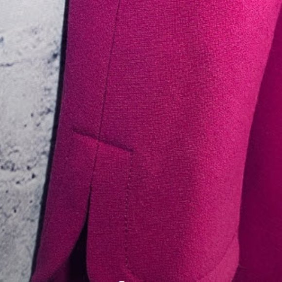 Escada Fuchsia Dark Pink  Wool Coat Size 4 - Picture 3 of 9